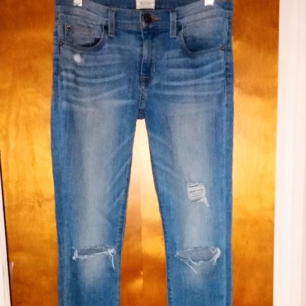 Women's Hudson skinny jeans distressed